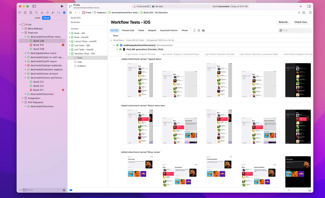 screenshot of Xcode 12